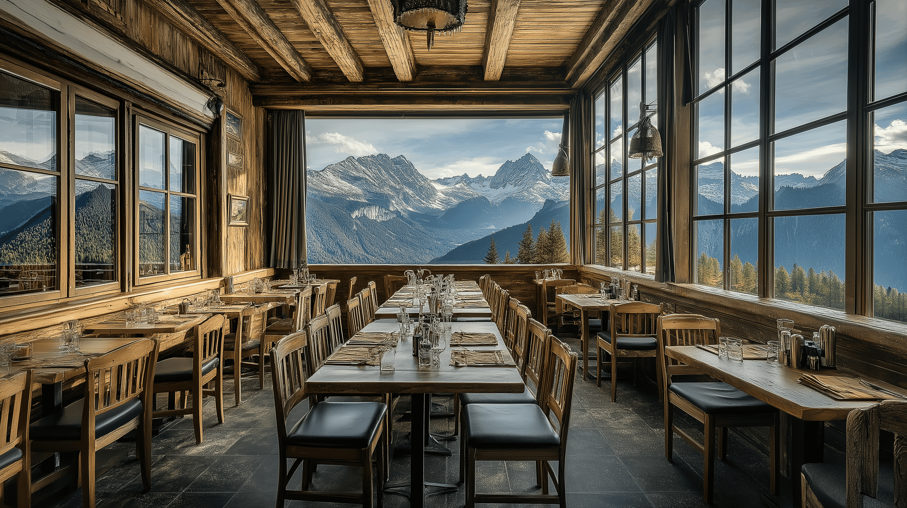 Hotelrestaurant und Speisesaal